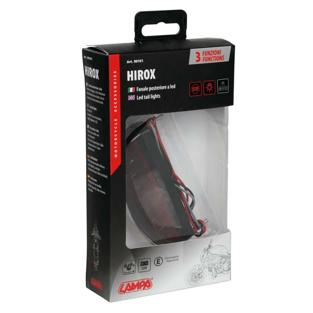 Hirox, Led стоп за мотор 12V / 107мм с 3 функции