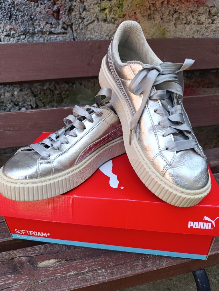 Сникърси Puma в сребристо