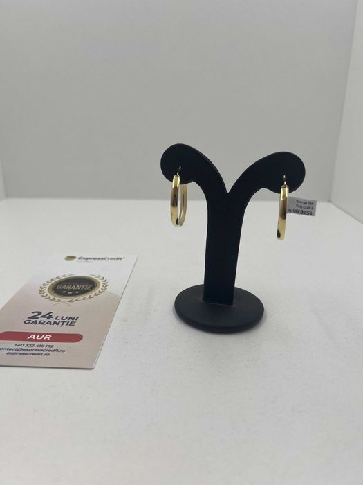 Cercei Aur 14K 3.94g (Ag25 Belvedere B.40611.16) Garantie 2 ani!