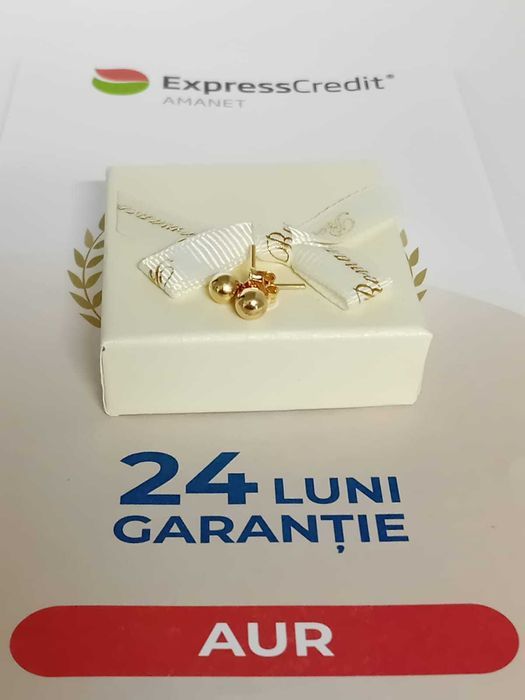 Cercei aur 14k 0.88g [Tomesti-b:31811] -Garantie 2 ani!
