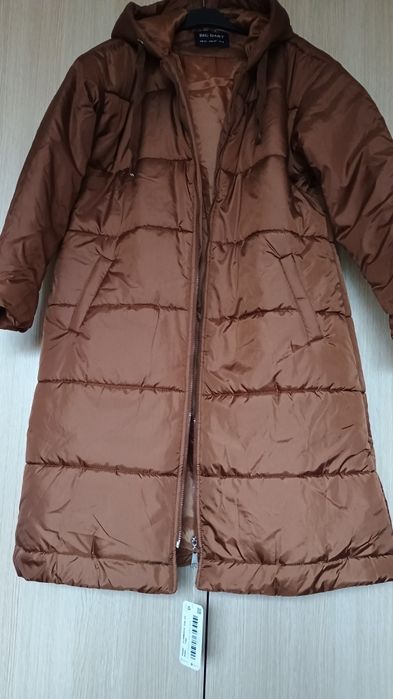 Ново с етикета  Кафяво зимно яке
