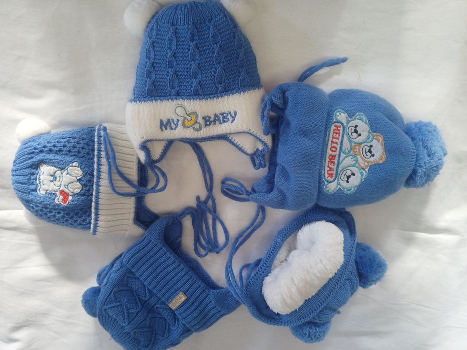 Зимний шапка до 6 месяцев