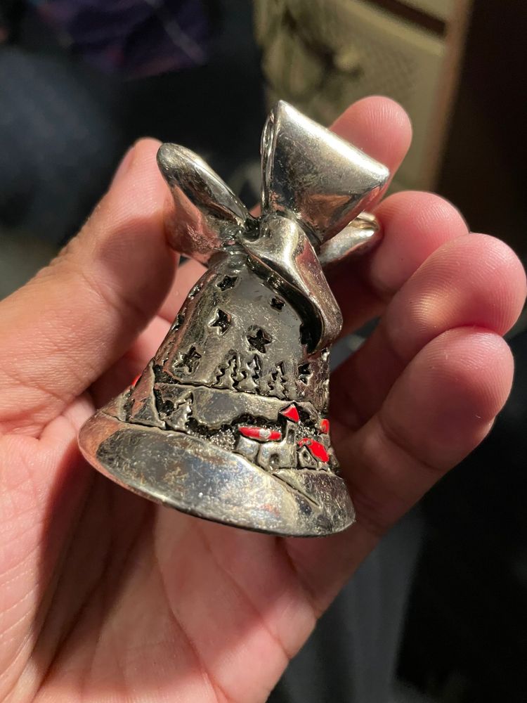 Clopotel placat cu argint MARCHETTI Preziossi Artistici,Vintage model