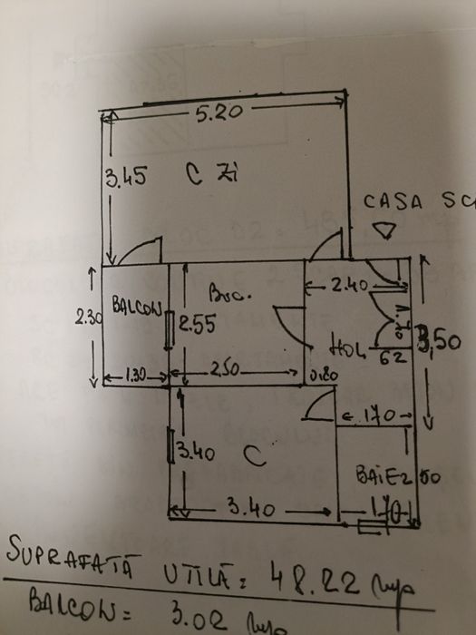 Apartament decomandat