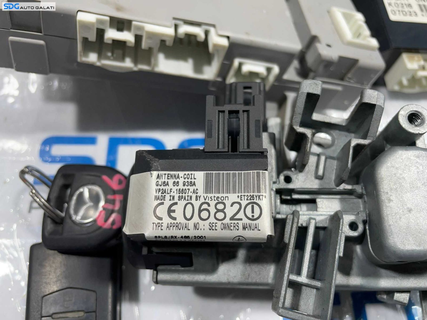 Kit Pornire ECU Calculator Motor RF7J Calculator Confort Contact Cititor Chei Cheie CIP Imobilizator Mazda 6 RF7 2.0 Diesel 2002 - 2008 Cod 275800-6585 67890A 67560GJ6A-66-938A[L4334] [L4335]