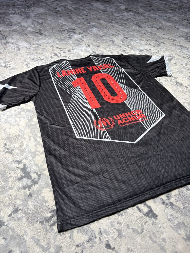 Tricou fotbal Barcelona - Lamine Yamal (black)