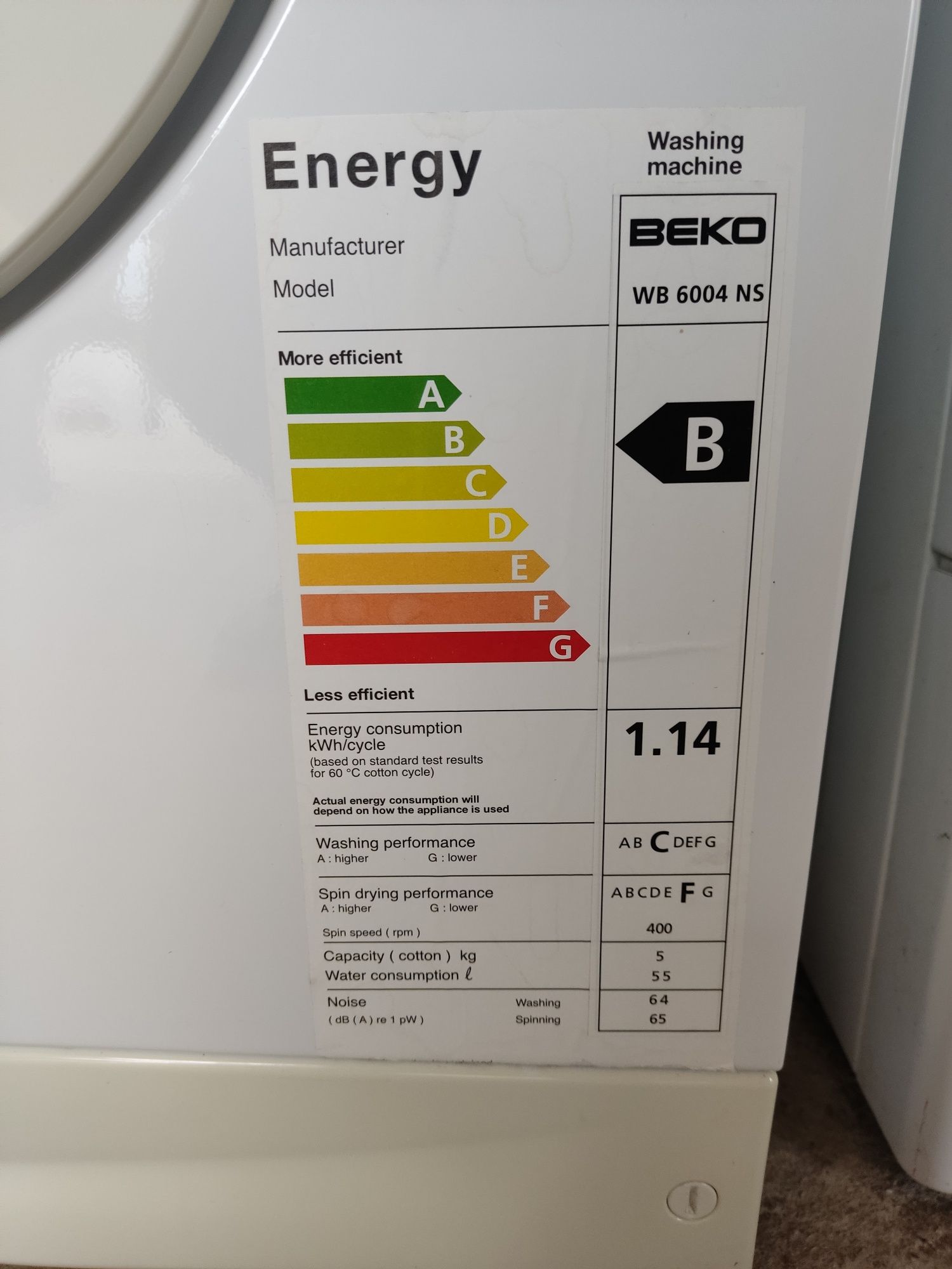 Пералня Beko wb 6004 ns