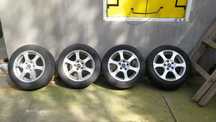 Jante aluminiu Audi + cauciucuri de iarna Michelin Alpin5,  205/55 R16