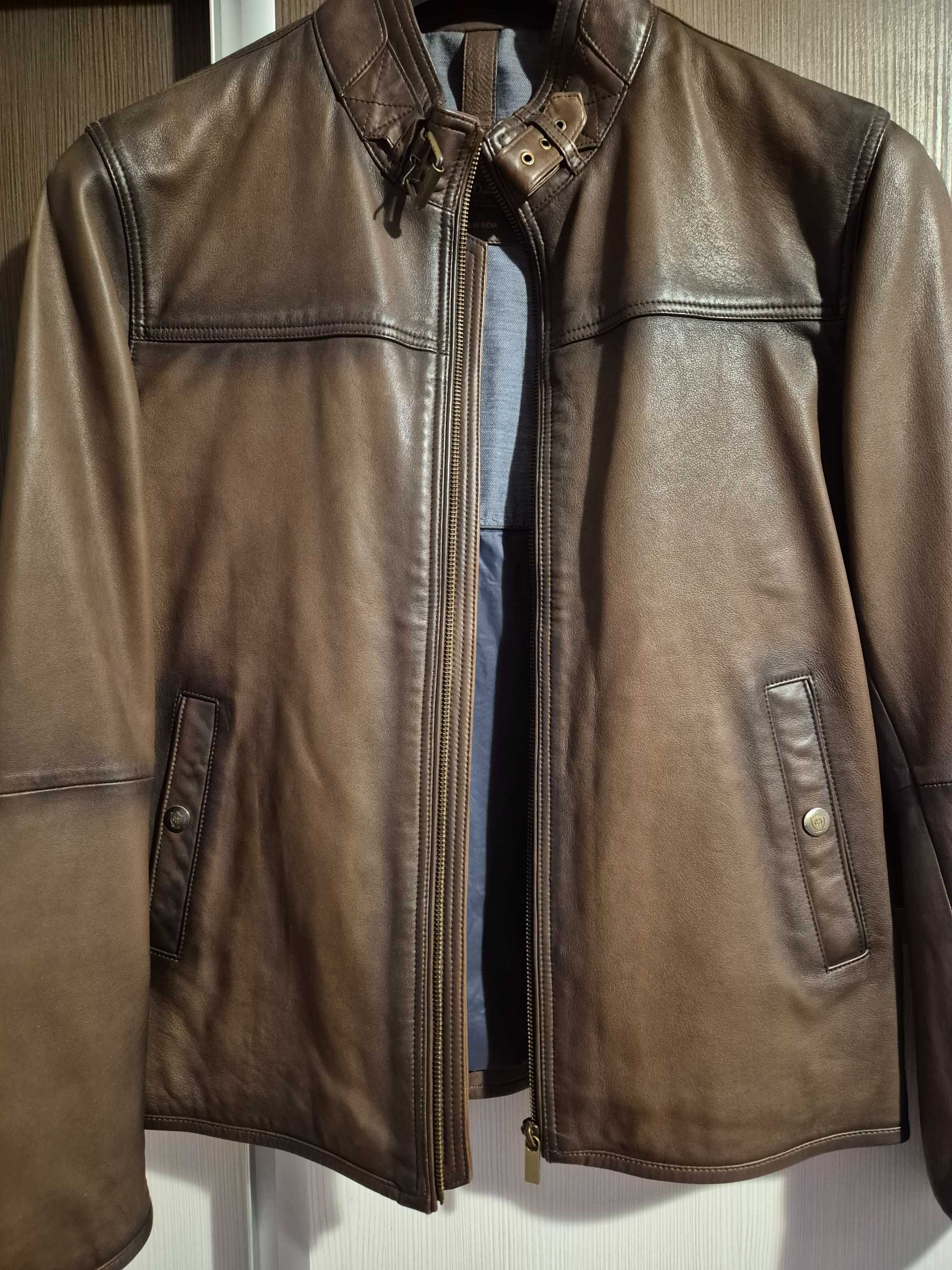 Geaca piele Massimo Dutti mărimea M