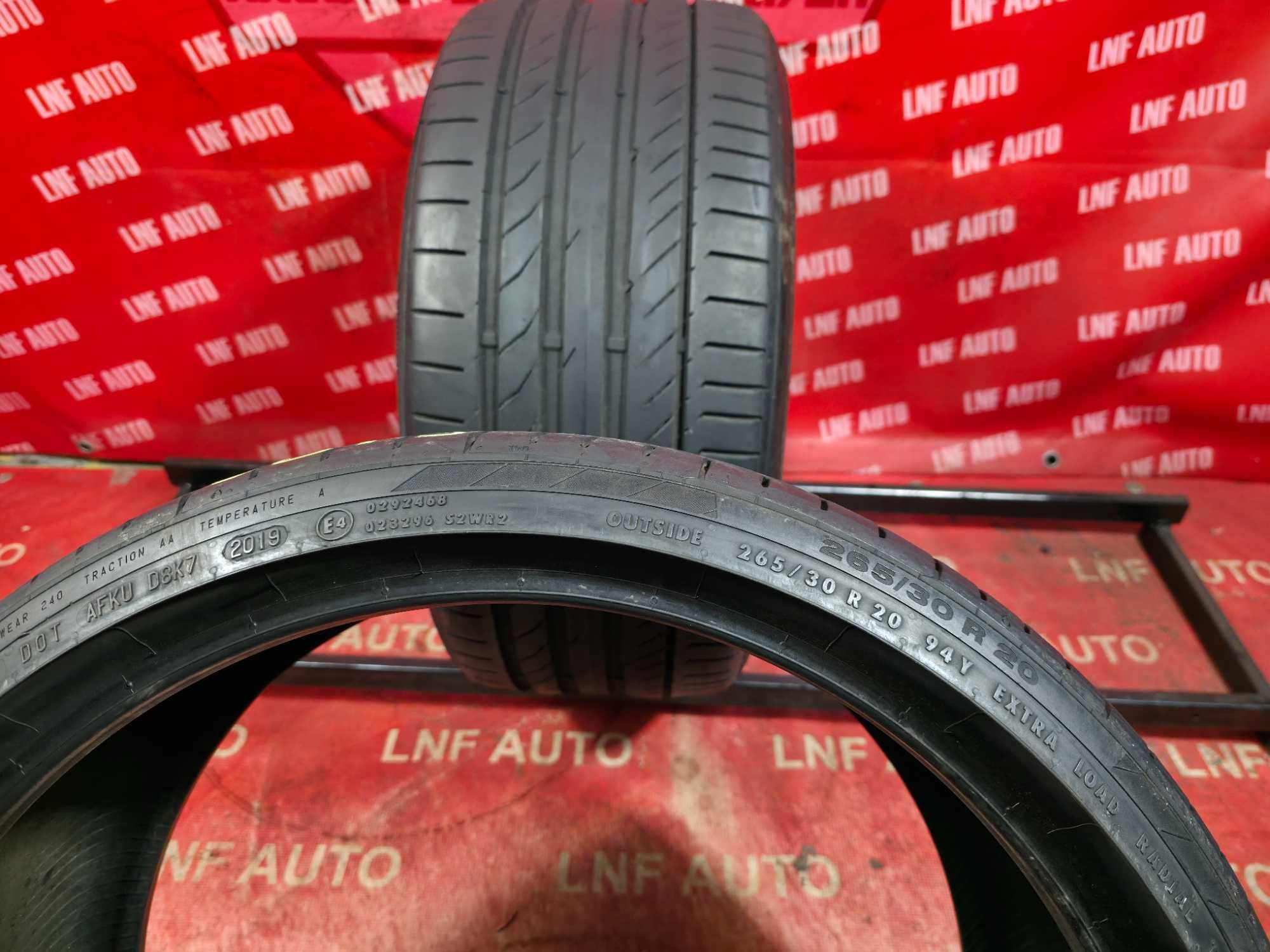 Anvelope de VARA - 265/30/20 - Continental - 6.5 MM - DOT 2019 !