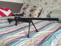 Sniper airsoft 2j cu luneta 3-9x