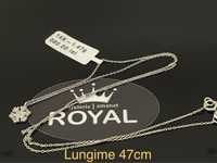 Bijuteria Royal CB : Lant dama aur alb 14k 1,47gr lungime 47cm
