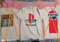 Мъжки тениска с лого PlayStation