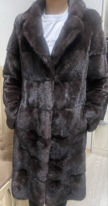 Норковая шуба с английским воротом!