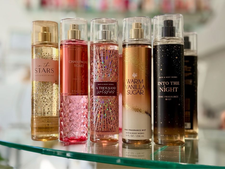 Намалени Bath and Bodyworks спрейчета, лосиони, душ гел