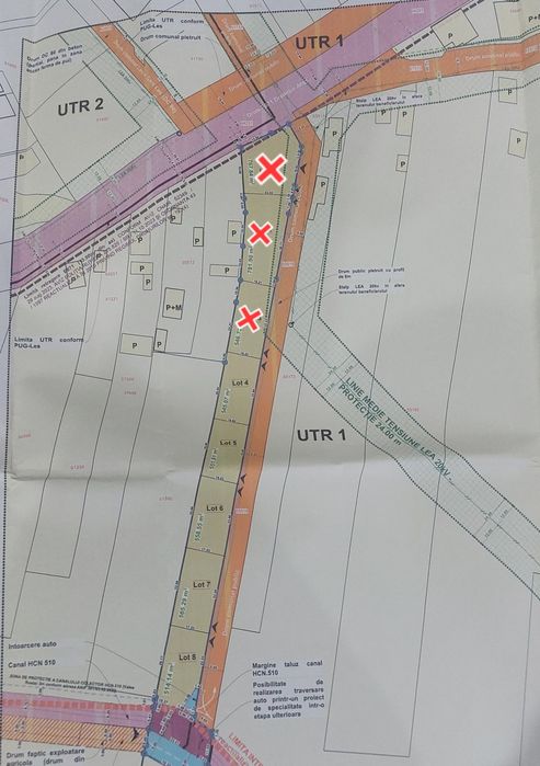 Parcela , Teren intravilan LEȘ parcele casa