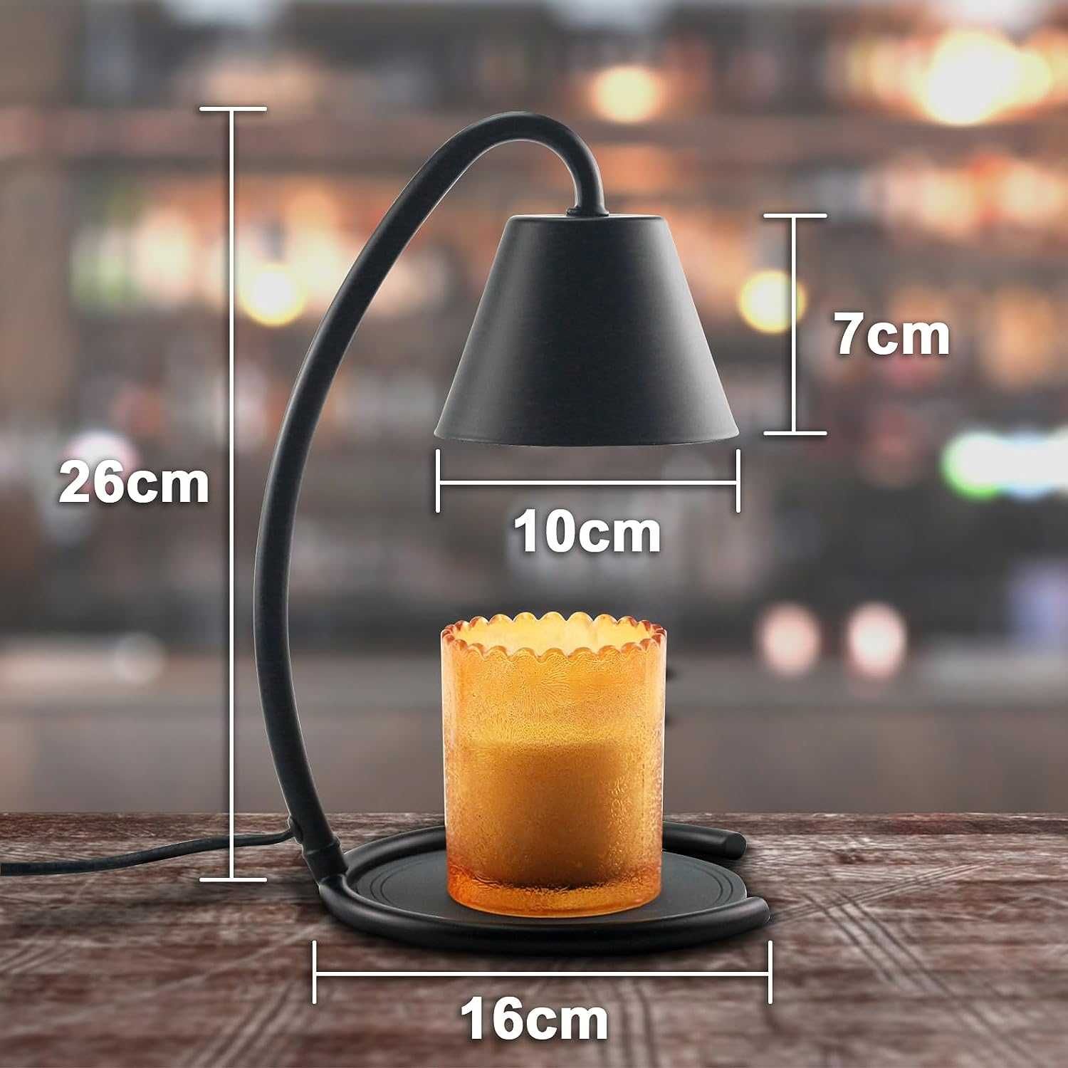 Лампа за подгряване на свещи димируема подгряване на восък с 2 крушки