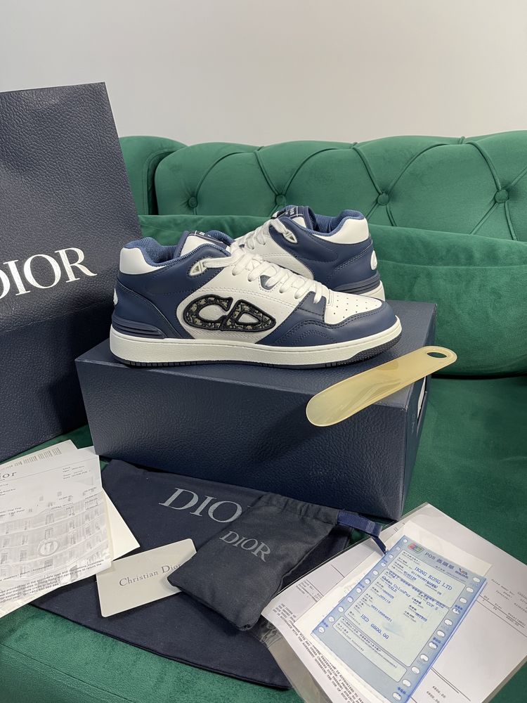 Adidasi Christian Dior piele naturala 100% Full Box colectie noua