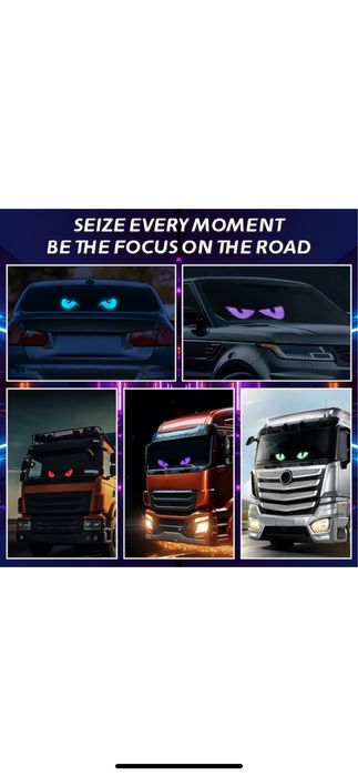 Гъвкав LED дисплей за кола, APP контрол, водоустойчив, 5M кабел