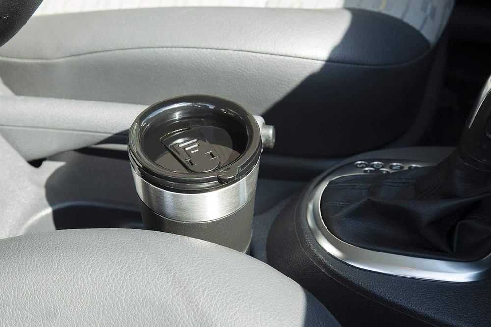 Кафе машина Bestron с изолирана чаша, черна/сребриста