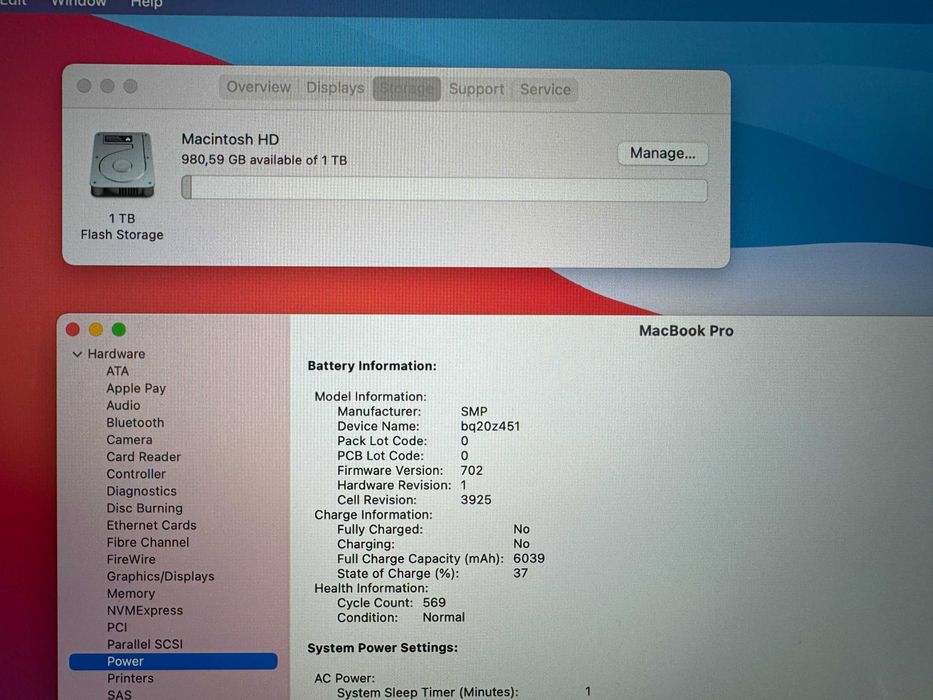 15' Apple MacBook Pro Mid 2017 16GB RAM/1ТB SSD/Radeon Pro 560 4GB