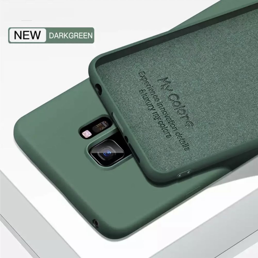 Husa Slim Din Silicon Interior Catifea Colorata - Samsung S9 S9 Plus