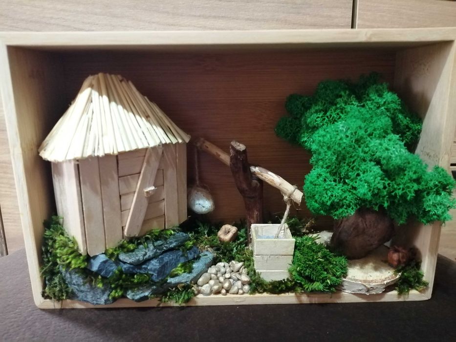 Decoratiuni licheni și plante stabilizate