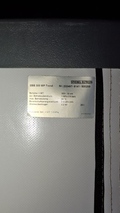 Boiler Stiebel Eltron 300L 1serpentina