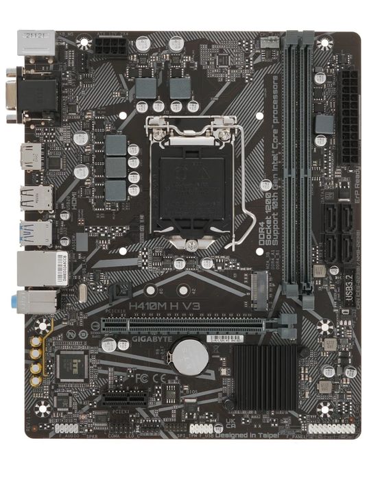 «Материнская плата Gigabyte H410M-H V3, 3 года в использовании»