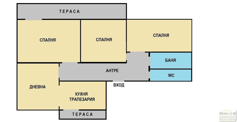 Продава се Тристаен апартамент в Монтана, Широк център - 100 кв.м за 1270 €/кв.м - Снимка #16