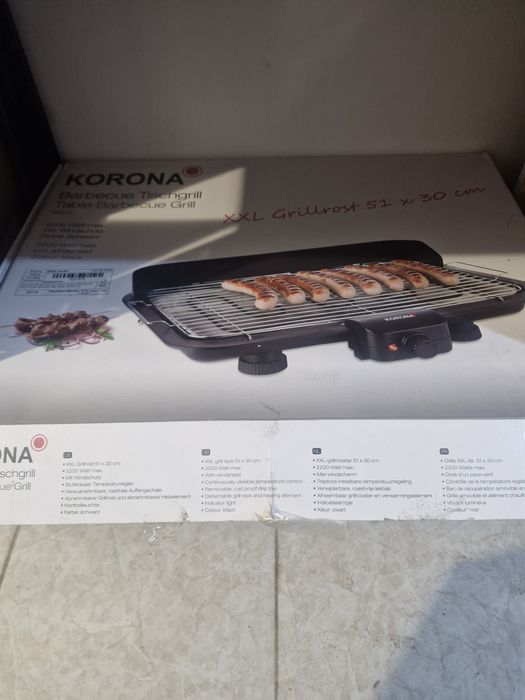 електрически настолен грил Korona Barbecue Tischgrill XXL.