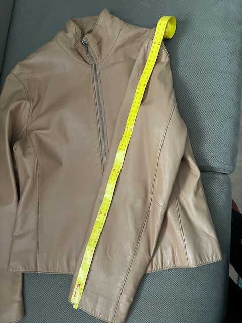 geaca piele HUGO BOSS crem marime XL