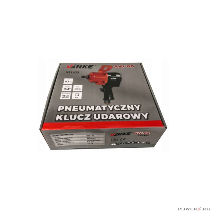 Pistol de impact pneumatic 3/4" 1850 Nm Verke