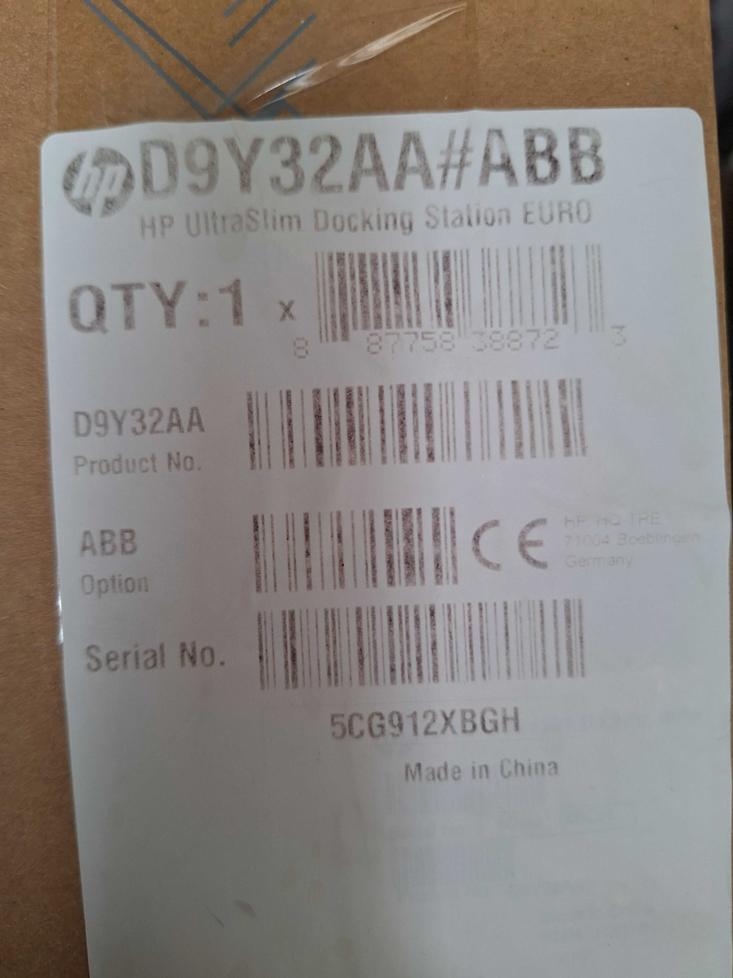 Докинг станция HP UltraSlim Docking Station - D9Y32AA