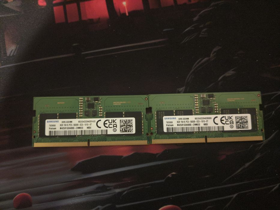 16gb 2x8 DDR5 5200mhz SO-DIMMRAM памет за лаптоп