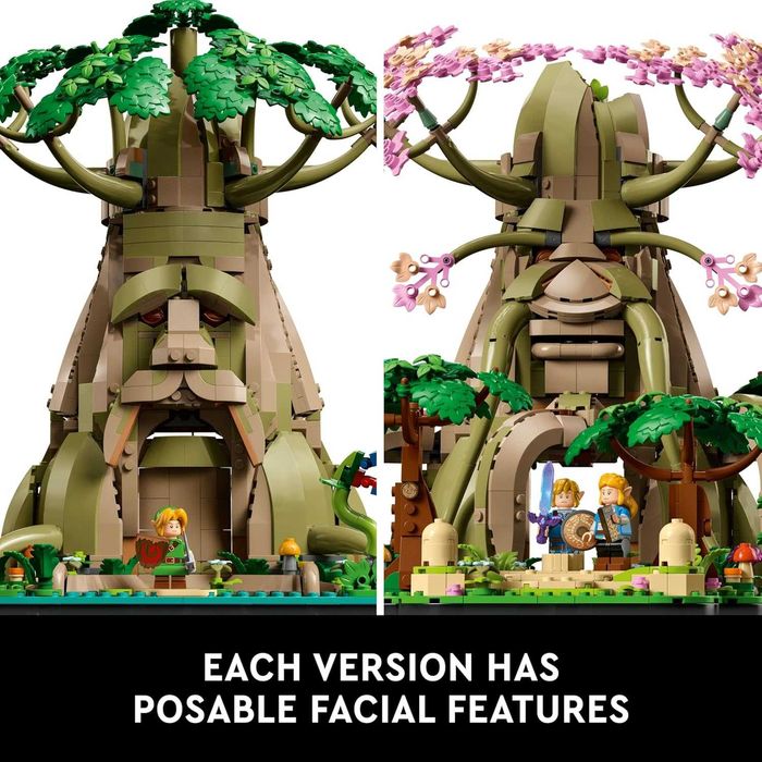 LEGO Легендата за Зелда, Страхотно дърво Деку 2 в 1, 77092, 2500 части