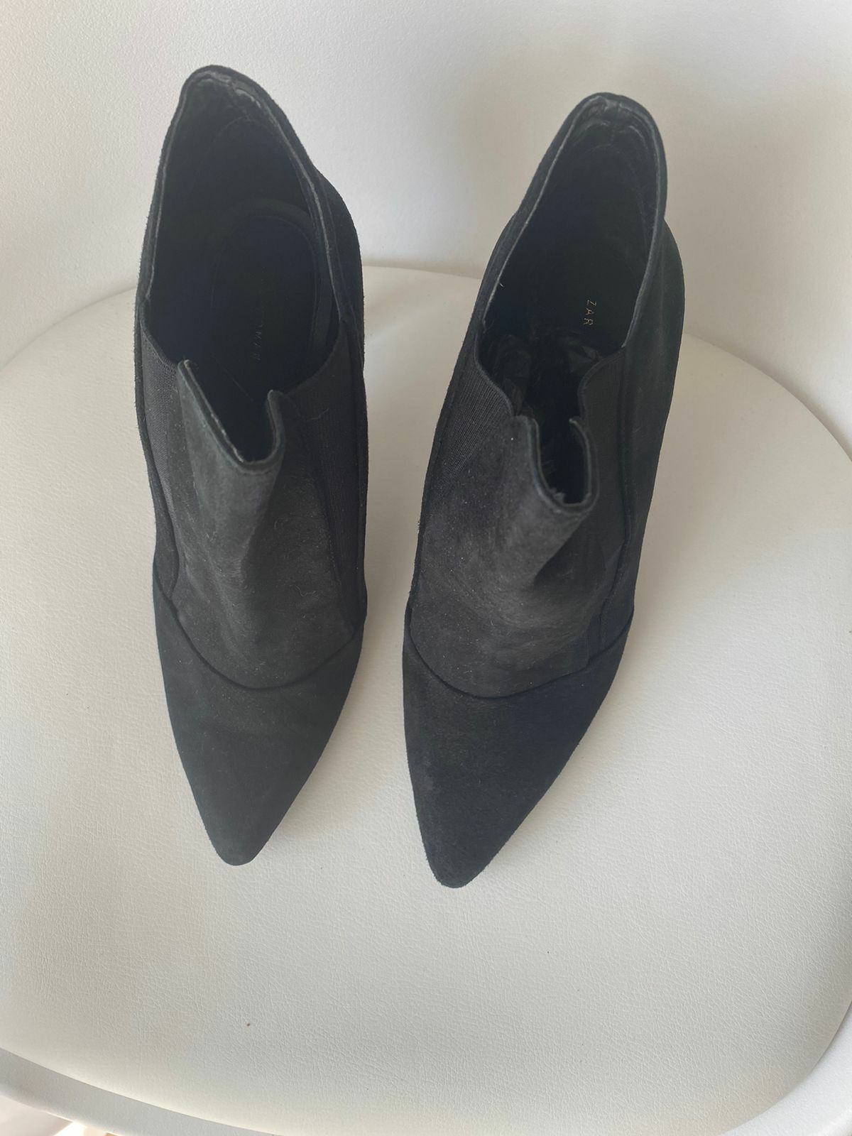 Botine piele intoarsa, botine Zara noi