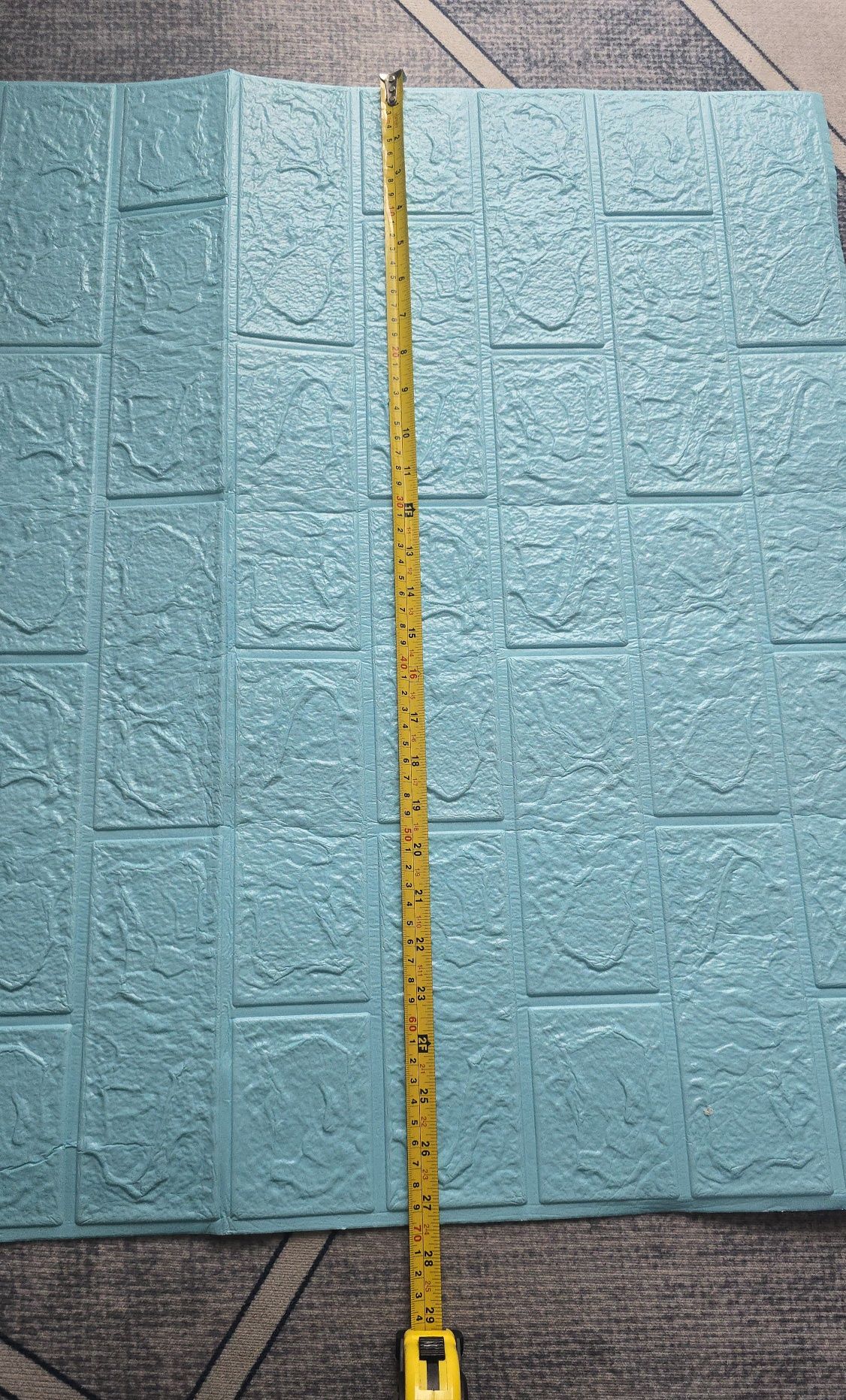 Tapet 3D Autocolant Albastru, rezistent la apa, 70cm x 77cm x 6

mm