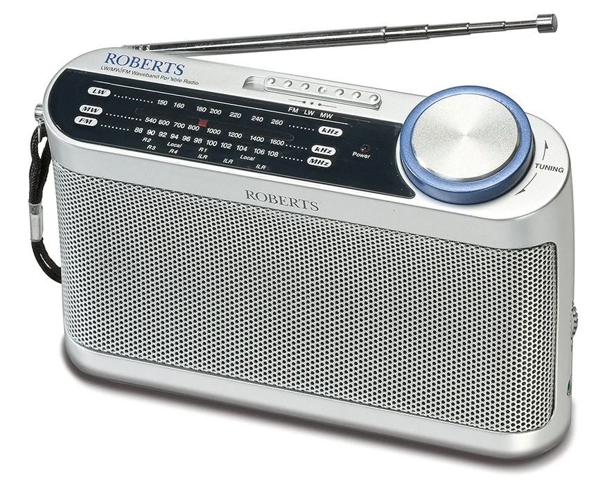 Radio portabil analogic Roberts R9993 Classic, gri , funcțional, cu ba