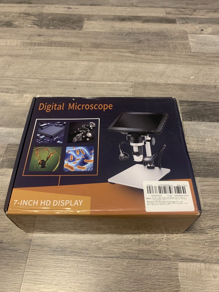 Microscop digital  7 inch 1200x  1080p FHD  16M NOU