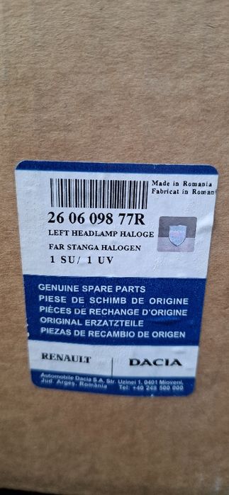 Faruri originale Dacia Duster