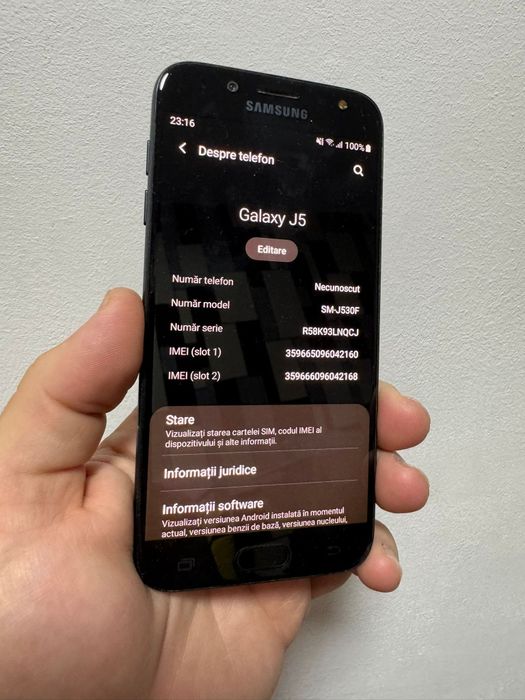 Samsung j5 Black dual sim