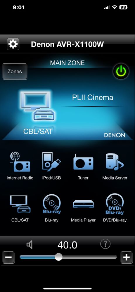 Denon AVR-X1100W Wi-Fi Bluetooth