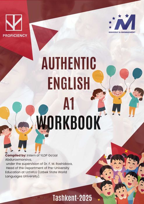 Authentic English A1 Workbook Ingliz tili o‘quv qo‘llanmasi
