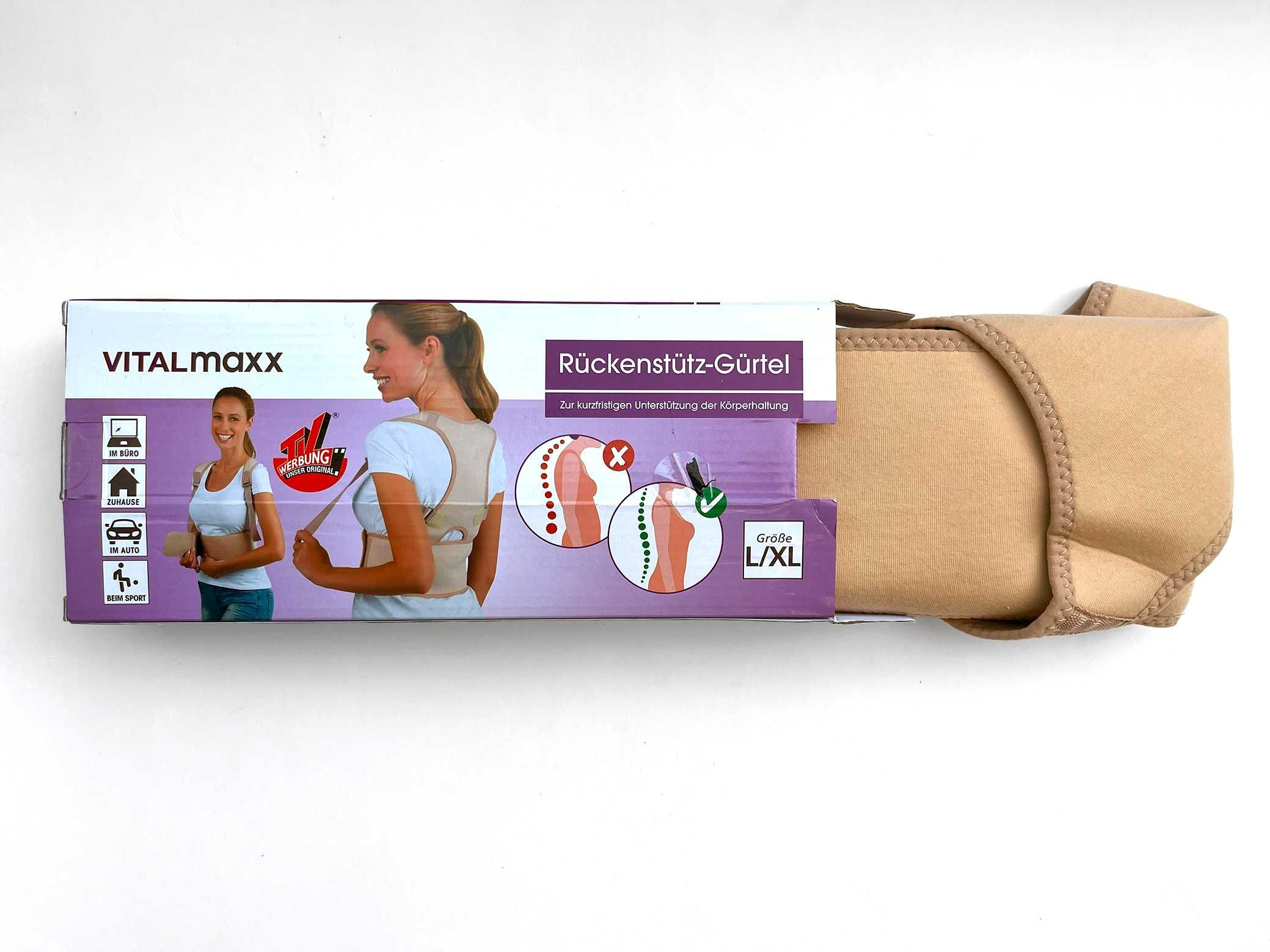Немски колан за изправяне на гърба Vitalmaxx L\XL