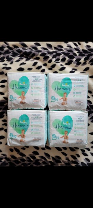 Lot Baxuri Scutece Noi Chilotel Pampers Harmonie Nr 2, 4 baxuri=96buca