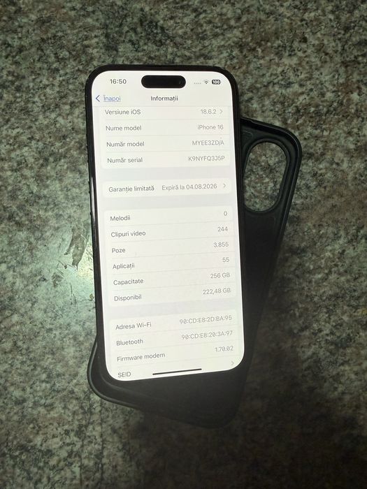 Iphone 16 256g/100% baterie