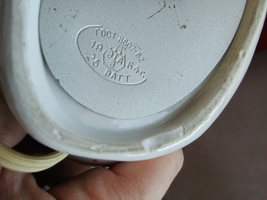 РЫБКА ночник светильник СССР фарфоровый 1964 г.