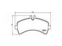 Placute frana Mercedes SPRINTER 5-t platou / sasiu 906 2006-2016 00442