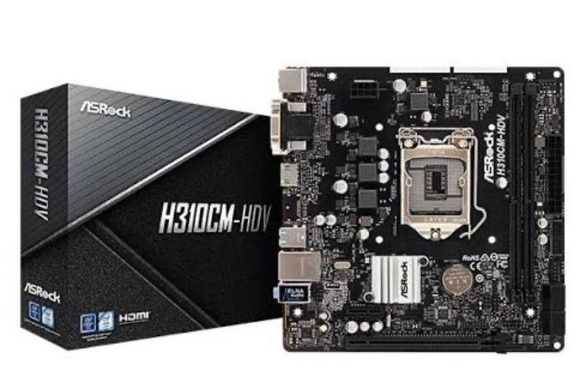 Asrock H310cm-hdv без коробки